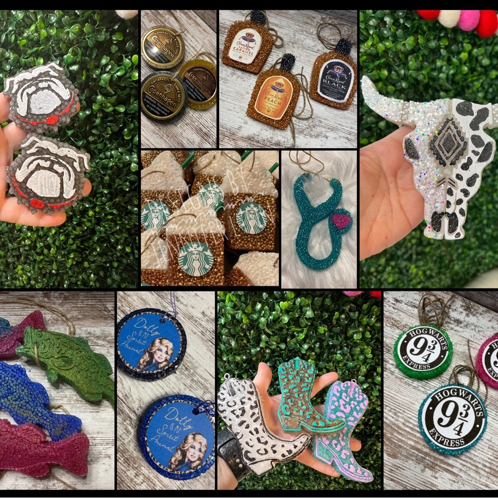 Car freshie grab bags.  10 freshies for $40